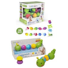 画像1: ララブーム 指先を使う赤ちゃんのおもちゃ 48ピース & 8ピース バスセット Lalaboom Educational Toy 48 pieces and 8 pieces Bath Set (1)