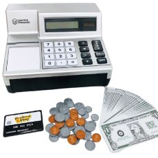 画像1: ラーニングリソーシズ おもちゃのレジスター シルバー Learning Resources Toy Cash Register Silver (1)