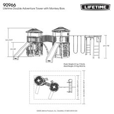 画像5: LIFETIME ダブルアドベンチャータワープレイセット LIFETIME Double Adventure Tower (5)