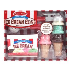 画像4: メリッサ&ダグ ままごと アイスクリームセット 特大ボックス Melissa&Doug Scoop & Stack Ice Cream Cone Playset (4)