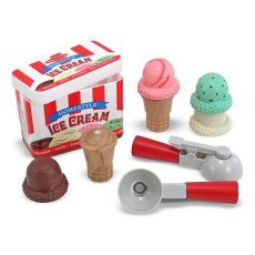 画像1: メリッサ&ダグ ままごと アイスクリームセット 特大ボックス Melissa&Doug Scoop & Stack Ice Cream Cone Playset (1)