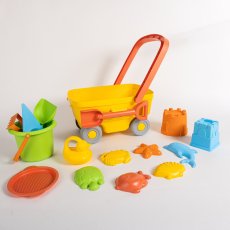 画像3: J'ADORE 砂遊びのワゴン 16個セット J'ADORE Sand Toy Set with Wagon 16 Pc (3)