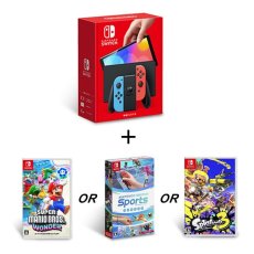 画像1: Nintendo Switch（有機ELモデル) + 選べるソフトセット Nintendo Switch (OLED) + Software Set (1)