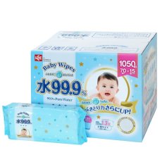 画像3: 水99.9％ふんわりプラスおしりふき 70枚×15個パック (1050枚） 99.9 Water Baby Wipes 70 Wipes X 15packs (1050 sheets) (3)