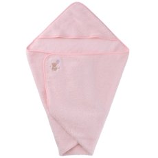 画像1: 今治 フード付きベビーおくるみタオル 約80cm x 80cm Imabari Hooded Baby Swaddle 80cm x 80cm (1)