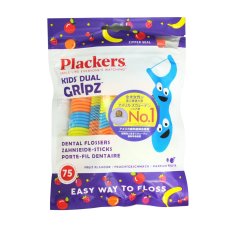 画像1: プラッカーズ・デンタルフロスキッズ・フルーツ味 75本 Plackers Kids' Dental Floss 75PC (1)