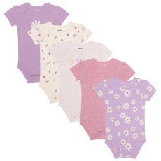 画像2: ペックル オーガニック コットン ボディ スーツ 5枚組 Pekkle Baby Organic Cotton Bodysuit 5PK Set (2)