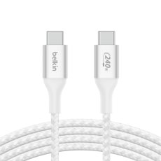 画像3: Belkin BoostCharge USB-C ケーブル240W? 2m ホワイト CAB015BT2MWH Belkin BoostCharge USB-C to USB-C Cable 240W White CAB015BT2MWH (3)