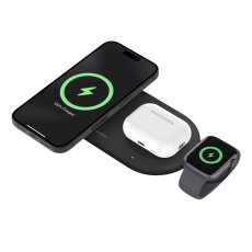 画像3: Belkin BoostCharge Pro Qi2 3-in-1 ワイヤレス充電パッド 15W Belkin BoostCharge Pro Qi2 3-in-1 Magnetic Wireless Charging Pad 15W (3)