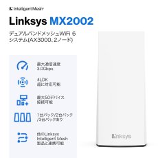 画像2: LINKSYS Wi-Fiルーター MX2002-JP LINKSYS ROUTER MX2002-JP (2)