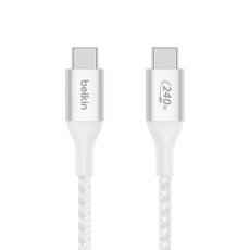 画像1: Belkin BoostCharge USB-C ケーブル240W? 2m ホワイト CAB015BT2MWH Belkin BoostCharge USB-C to USB-C Cable 240W White CAB015BT2MWH (1)