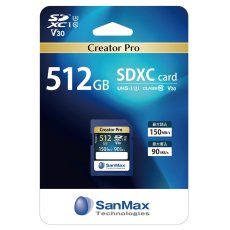 画像2: サンマックス SDXCカード 512GB Creator Pro SanMax SDXC Card 512GB Creator Pro (2)