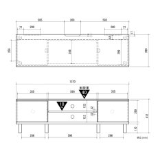 画像5: 朝日木材加工 テレビ台 Chrofur CHC-4014AV Asahiwood TV CONSOLE ChrofurCHC-4014AV (5)