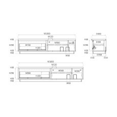 画像5: 関家具 nora. テレビボード ペディア 160幅 nora. TV Board pedia 160 (5)