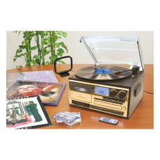 画像1: クマザキエイム オールインワン レコードプレイヤー AR-01G Kumazaki-Aim All-㏌-One Record Player AR-01G (1)