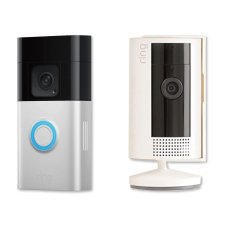 画像1: Ring ビデオドアベル／インドアカメラセット RCA004 Ring Video Doorbell x1 & Indoor Cam x1 Bundle RCA004 (1)