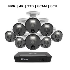 画像1: Swann（スワン）8CH 4K NVRシステム 2TB 4K バレット カメラ 8台セット Swann 8CH 4K NVR With 2TB HDD and 4K Bullet Cameras x8 (1)