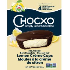 画像1: チョコXO ダークチョコレート オーガニック レモンクリームカップ 420g Chocxo Dark Chocolate Organic Lemon Creme Cups 420g (1)