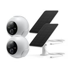 画像1: スイッチボット 屋外カメラ10,000 mAhx２個&ソーラーパネルx２個セット W2802000-OTST SwitchBot Outdoor Security Camera 10,000 mAh x2pcs with Solar Panel x2pcs Bundle W2802000-OTST (1)