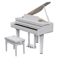 画像1: ローランド 電子ミニグランドピアノ GP-6-PWS 白塗鏡面艶出し塗装仕上げ Roland Digital Grand Piano GP-6-PWS (1)