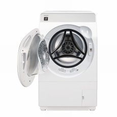 画像2: シャープドラム式洗濯乾燥機 洗濯 10kg 乾燥 6kg ES-K10B-WL 左開き SHARP Front Load Washer 10kg Dryer 6kg ES-K10B-WL Left-Opening (2)