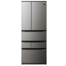 画像2: シャープ 545L 冷蔵庫 SJ-MF55M-H　（ラスティックダークメタル） SHARP Refrigerator 545L SJ-MF55M-H (Rustic Dark Metal) (2)