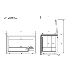 画像3: Haier 519L 上開き冷凍庫 JF-MNC519B Haier 519L Chest Freezer JF-MNC519B (3)