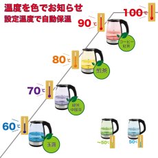 画像3: サルトン 温度コントロール機能付 電気ケトル 1.7リットルGK2077 Salton Temperature Control Kettle 1.7L GK2077 (3)