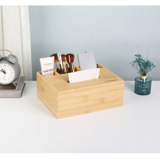 画像4: ジン ハオ ジュ 竹製ティッシュボックス 小物入れ付き Jin Hao Ju Bamboo Tissue box Cover With Storage (4)