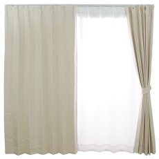 画像1: Design Life ドレープ プレーン カーテン 100 x 200 cm Design Life Drape Plain Curtain 100 x 200 cm (1)