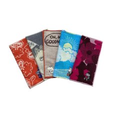 画像1: ムーミン ハンカチ 5枚 セット Moomin Handkerchief 5pk (1)