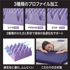 画像5: アイリスオーヤマ セブンフィット マットレス 8CM ダブル サイズ IRIS OHYAMA Seven Fit Mattress 8CM Double Size (5)