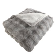 画像4: 大判ひざ掛け BUBBLE FAUX FUR THROW (4)