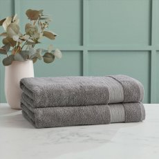 画像3: グランデュール バスタオル 76cm x 147cm グレー Grandeur Bath Towel 76cm x 147cm Gray (3)